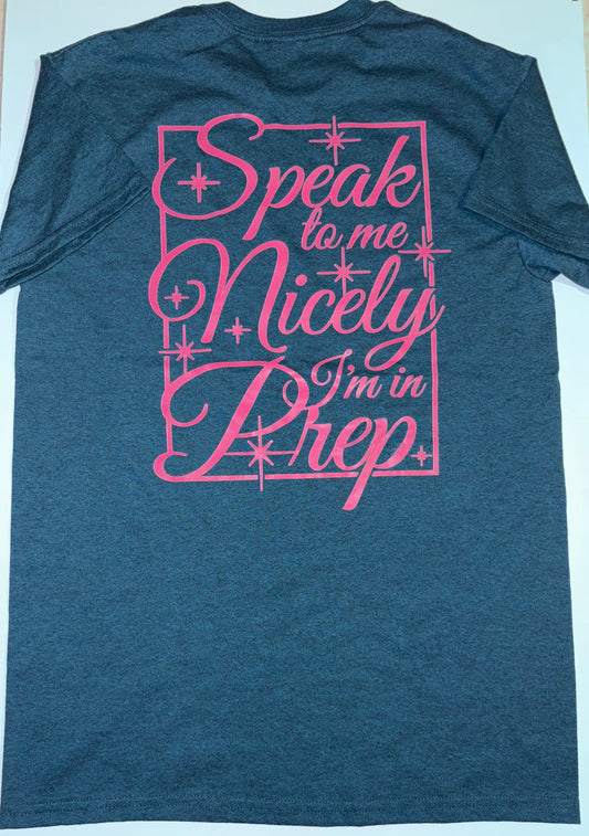 SPEAK TO ME Crew Neck Tee – Classic Fit, Bold Statement